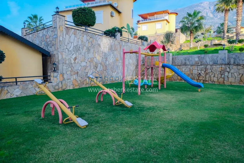 Apartament 3+1 z meblami i panoramicznym widokiem na morze i góry, dzielnica Mahmutlar — Alanya  11 
