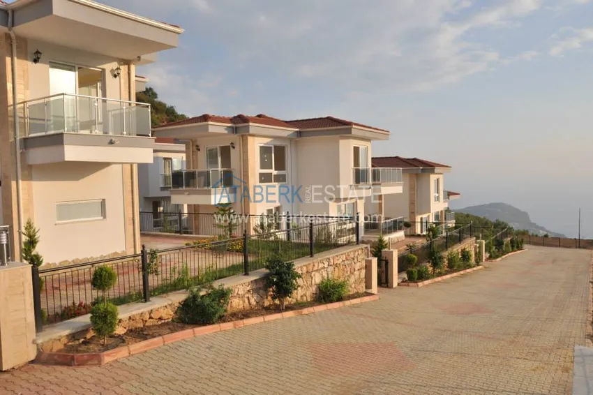 Willa 3 + 1 częściowo umeblowana z panoramicznym widokiem, okolica Bektas - Alanya 11 