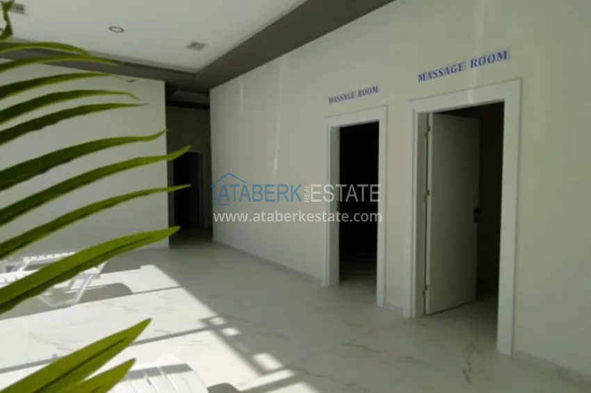 2+1 duplex do wynajęcia w Kestel w ultra-luksusowym kompleksie z prywatną plażą D34 16 