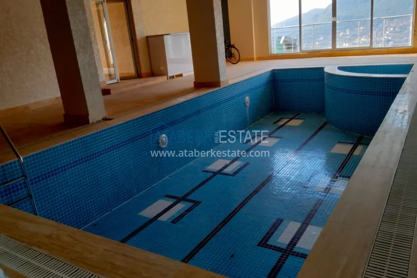 Willa 3 + 1 częściowo umeblowana z panoramicznym widokiem, okolica Bektas - Alanya 13 