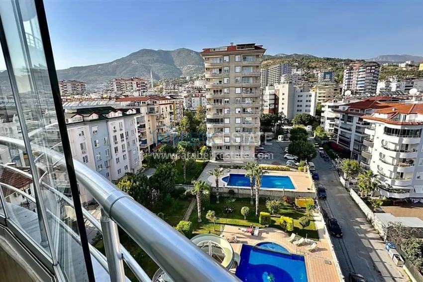 Kupuj  Apartament 2+1 z meblami i przeszklonym balkonem w dzielnicy Alanya - Cikcilli  13 