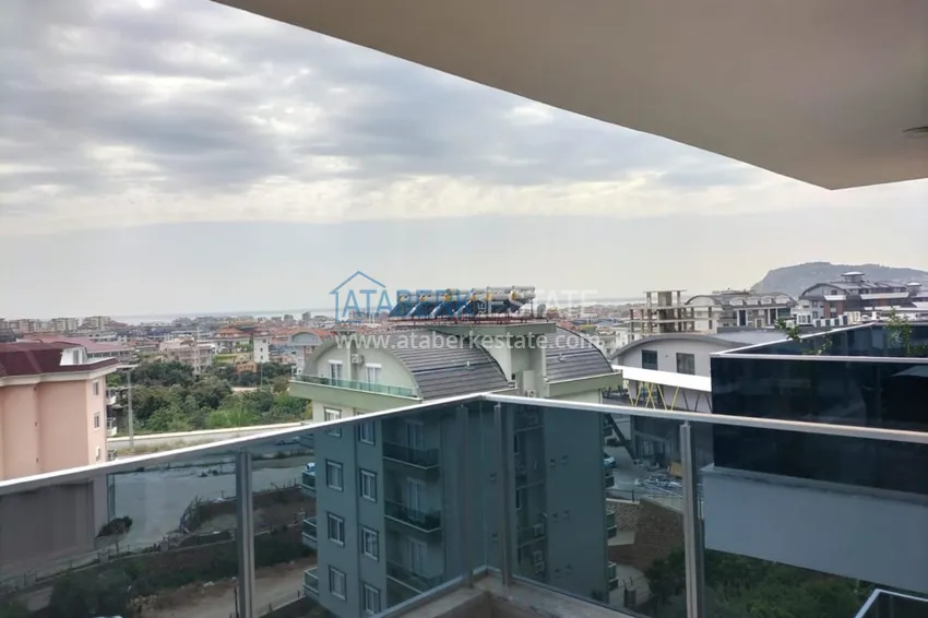 Kupuj  Dwupoziomowy penthouse 2+1 częściowo umeblowany z widokiem na morze, dzielnica Oba - Alanya. Nadaje się do zezwolenia na pobyt! 20 