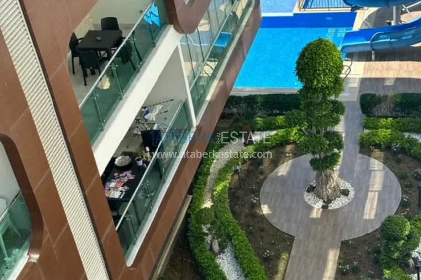 Kupuj  Penthouse 1+1 do wynajęcia w centrum Alanyi w ekskluzywnym kompleksie mieszkalnym  16 