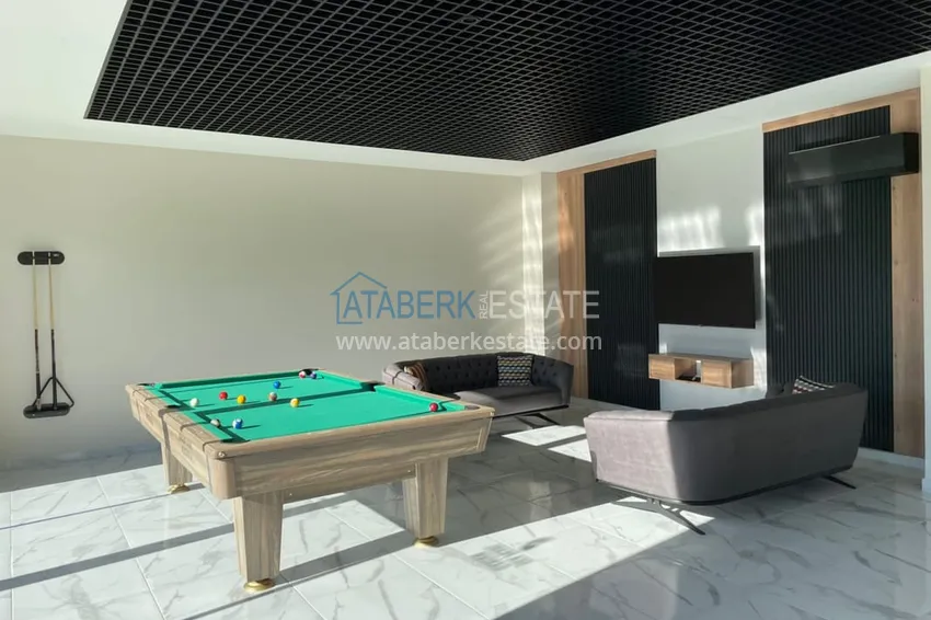 Apartament 1+1 umeblowany w kompleksie z infrastrukturą, dzielnica Oba, Alanya 11