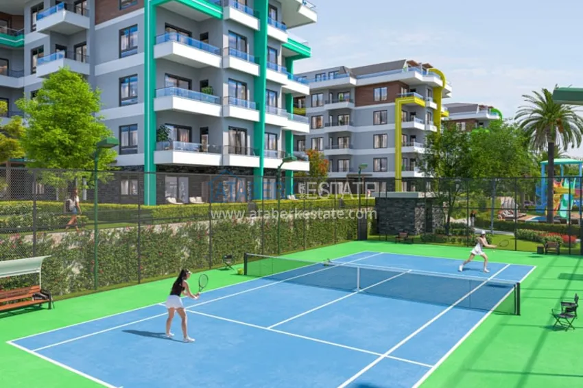 Nowoczesny rodzinny kompleks mieszkalny z luksusową infrastrukturą w budowie — Alanya, Oba 16 