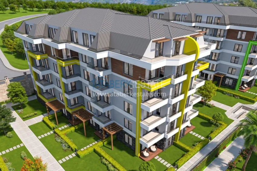 Nowoczesny rodzinny kompleks mieszkalny z luksusową infrastrukturą w budowie — Alanya, Oba 17 