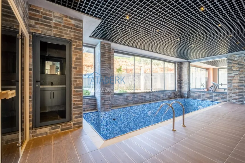 Apartament 1+1 umeblowany w kompleksie z infrastrukturą, dzielnica Oba, Alanya 13