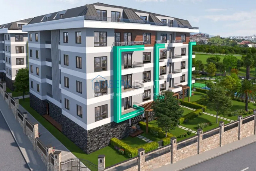 Nowoczesny rodzinny kompleks mieszkalny z luksusową infrastrukturą w budowie — Alanya, Oba 18 