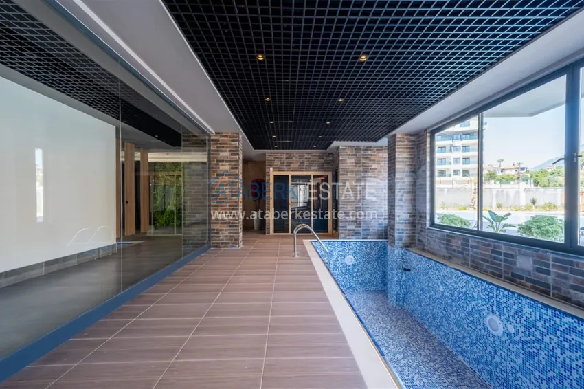 Apartament 1+1 umeblowany w kompleksie z infrastrukturą, dzielnica Oba, Alanya 14