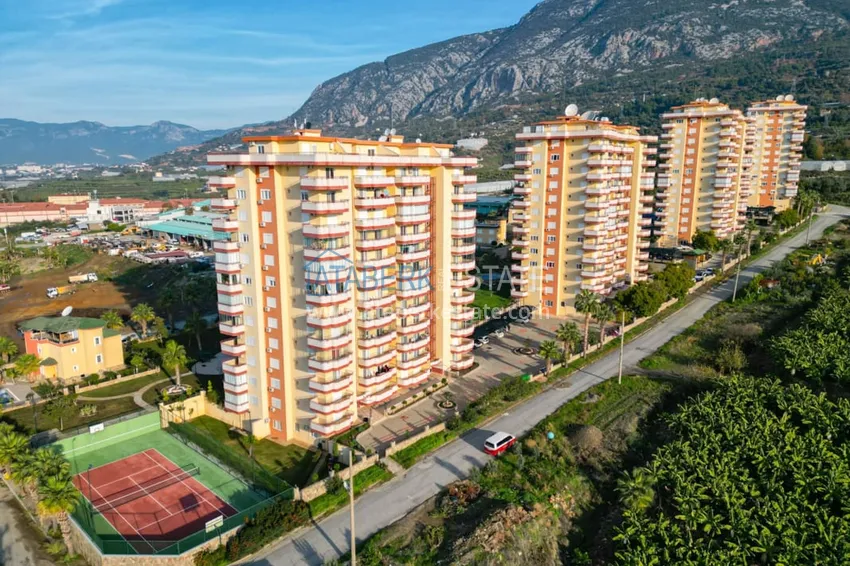 Apartament 3+1 z meblami i panoramicznym widokiem na morze i góry, dzielnica Mahmutlar — Alanya  1 