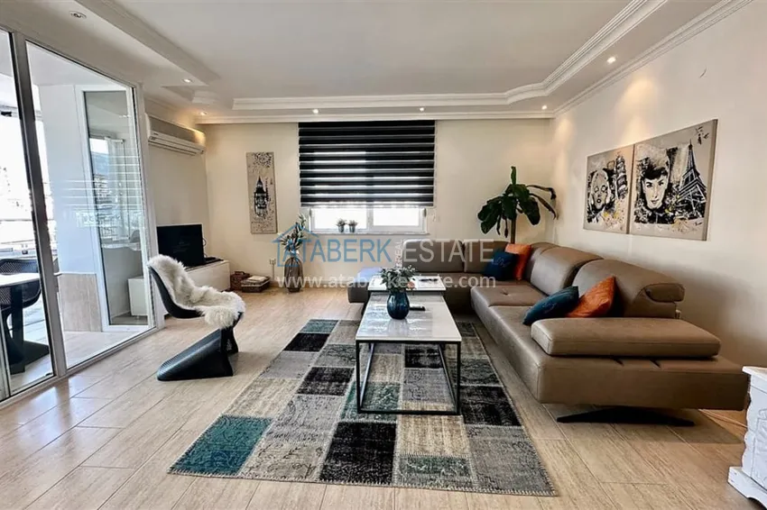 Kupuj  Apartament 2+1 z meblami i przeszklonym balkonem w dzielnicy Alanya - Cikcilli  1 