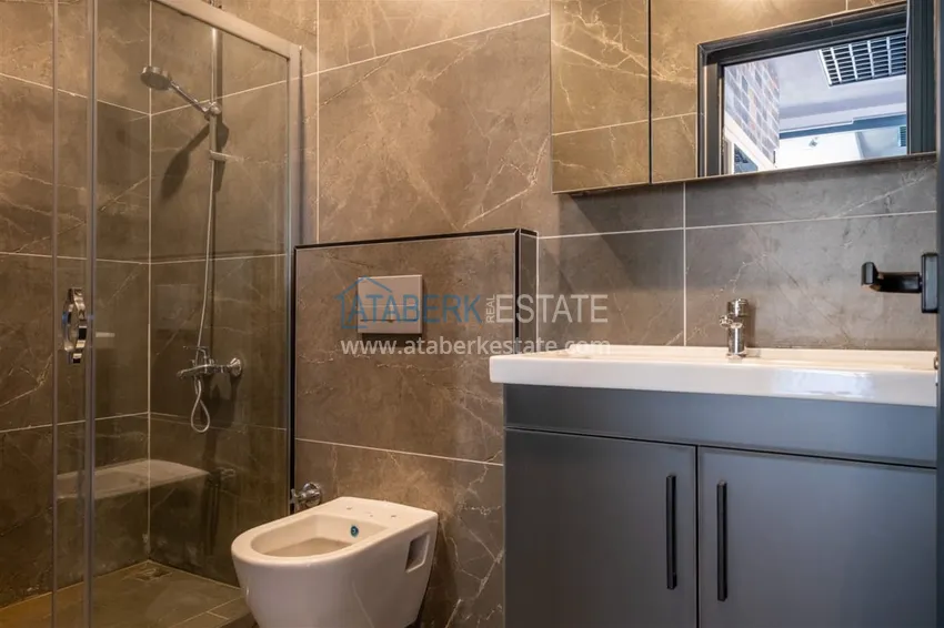 Apartament 1+1 umeblowany w kompleksie z infrastrukturą, dzielnica Oba, Alanya 16