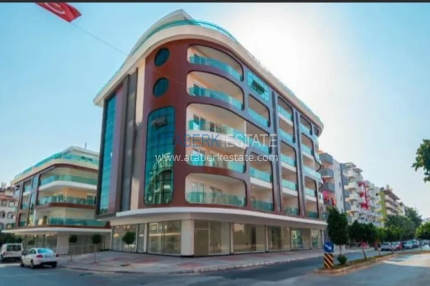 Penthouse 1+1 do wynajęcia w centrum Alanyi w ekskluzywnym kompleksie mieszkalnym  2 