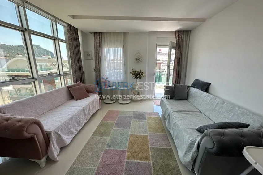Kupuj  Penthouse 1+1 do wynajęcia w centrum Alanyi w ekskluzywnym kompleksie mieszkalnym  3 