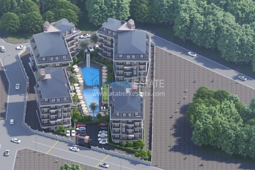 🔥 Nasz projekt! Niedrogie nieruchomości inwestycyjne bez pośredników w budowie w Oba, Alanya 4 