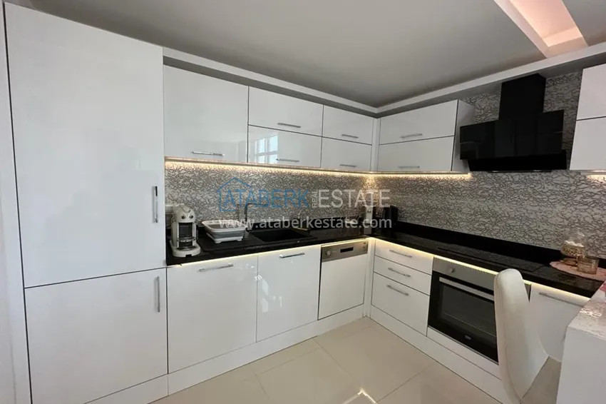 Kupuj  Penthouse 1+1 do wynajęcia w centrum Alanyi w ekskluzywnym kompleksie mieszkalnym  5 