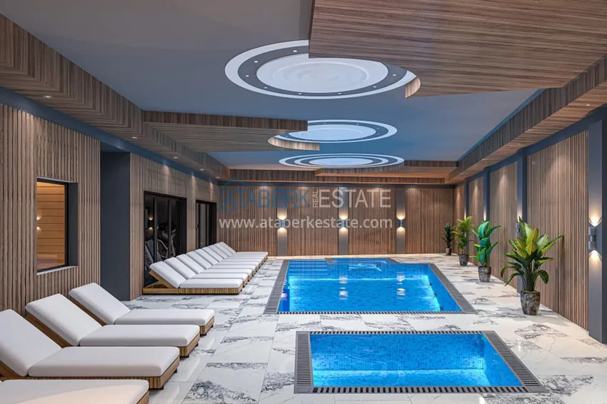 Nowoczesny rodzinny kompleks mieszkalny z luksusową infrastrukturą w budowie — Alanya, Oba 22 