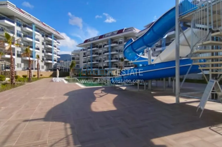 2+1 duplex do wynajęcia w Kestel w ultra-luksusowym kompleksie z prywatną plażą D34 5 