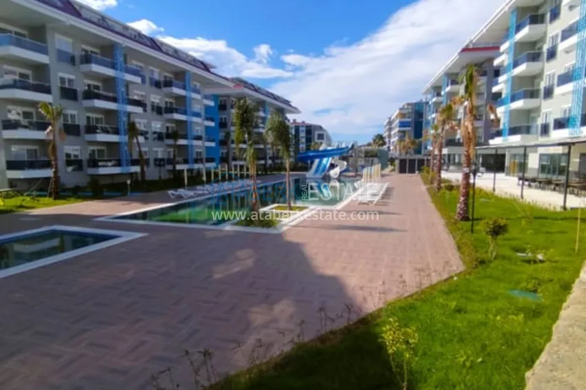 Jednopokojowe mieszkanie do wynajęcia w kompleksie z bogatą infrastrukturą i prywatną plażą — Alanya, dzielnica Kestel F11 7 