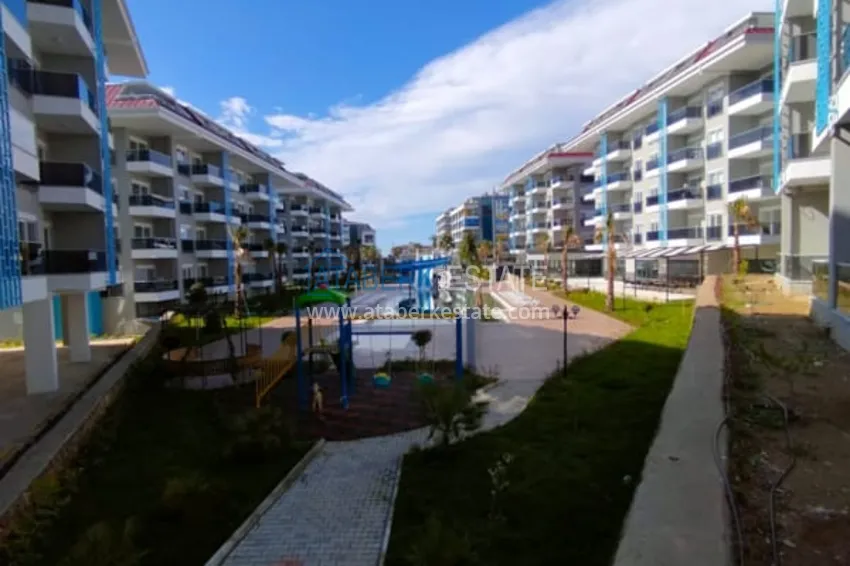 Jednopokojowe mieszkanie do wynajęcia w kompleksie z bogatą infrastrukturą i prywatną plażą — Alanya, dzielnica Kestel F11 8 