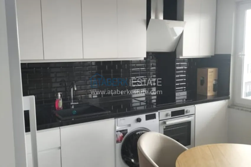 Kupuj  Dwupoziomowy penthouse 2+1 częściowo umeblowany z widokiem na morze, dzielnica Oba - Alanya. Nadaje się do zezwolenia na pobyt! 6 