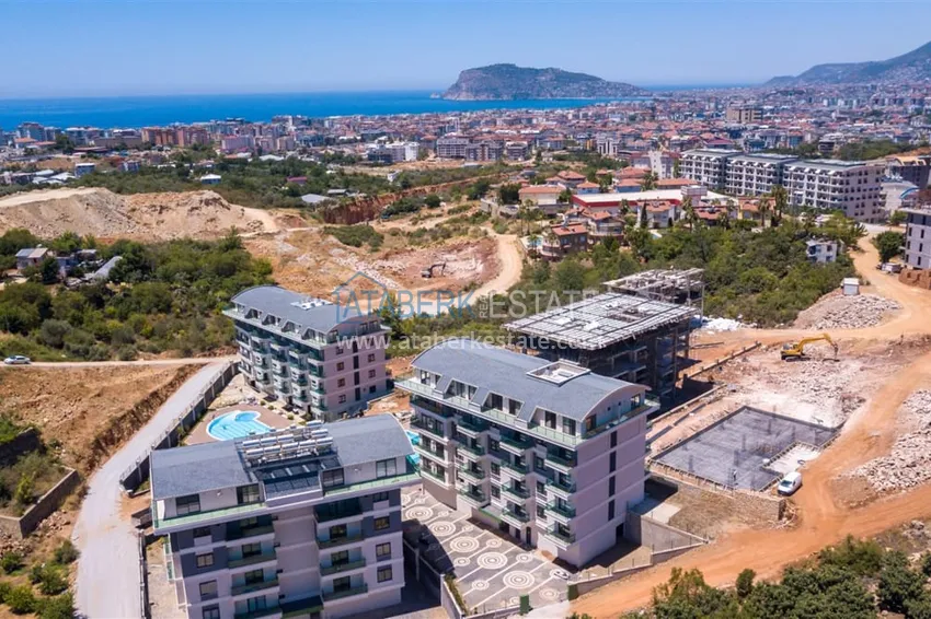 Apartament 1+1 umeblowany w kompleksie z infrastrukturą, dzielnica Oba, Alanya 5