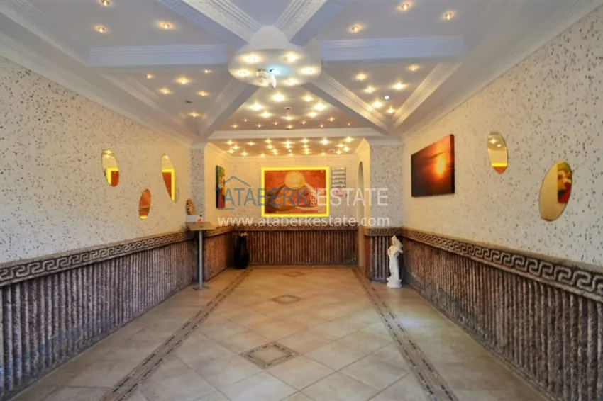 Apartament 2+1 z meblami i przeszklonym balkonem w dzielnicy Alanya - Cikcilli  8 