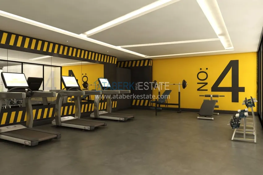 Dwupoziomowy penthouse 2+1 z widokiem na góry w komfortowym kompleksie, dzielnica Kargicak — Alanya 8 