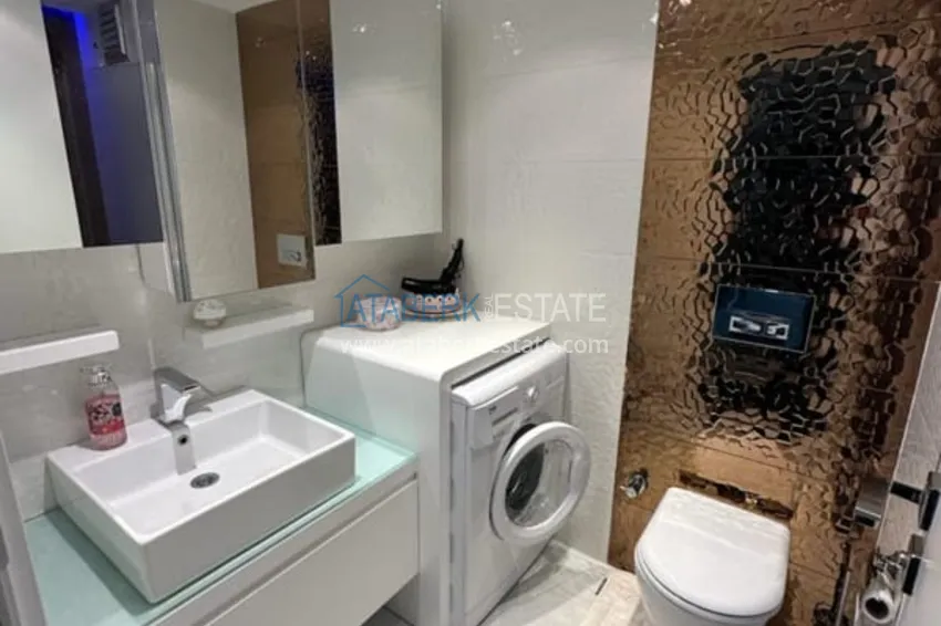 Kupuj  Penthouse 1+1 do wynajęcia w centrum Alanyi w ekskluzywnym kompleksie mieszkalnym  8 