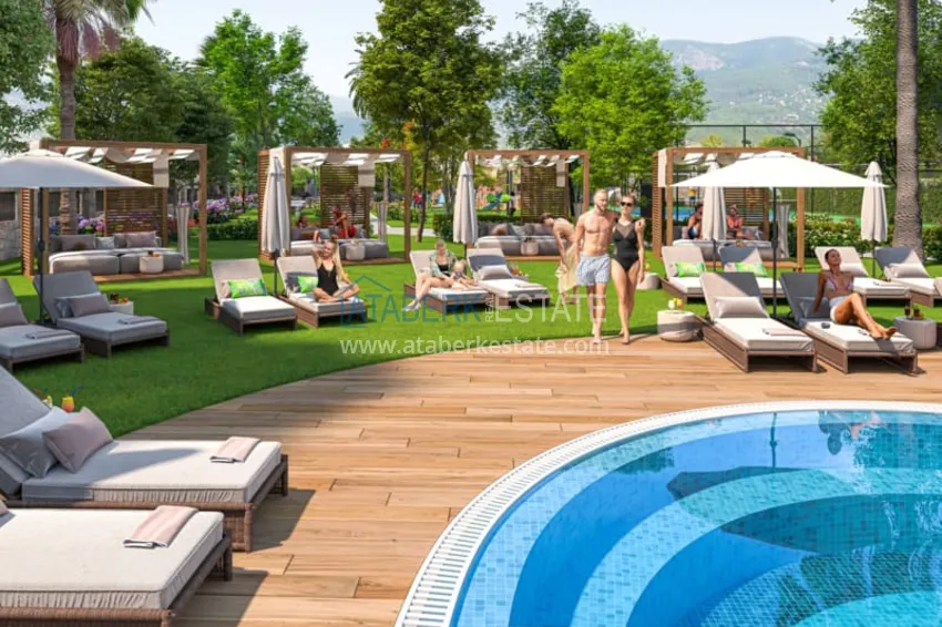 Nowoczesny rodzinny kompleks mieszkalny z luksusową infrastrukturą w budowie — Alanya, Oba 8 
