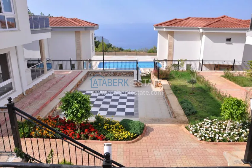Willa 3 + 1 częściowo umeblowana z panoramicznym widokiem, okolica Bektas - Alanya 8 
