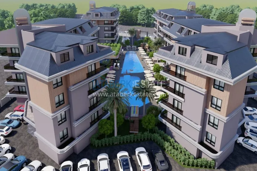 🔥 Nasz projekt! Niedrogie nieruchomości inwestycyjne bez pośredników w budowie w Oba, Alanya 2 