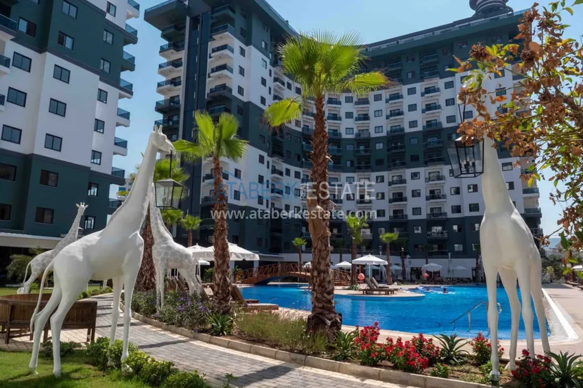 1+1 mieszkanie do wynajęcia w Mahmutlar w kompleksie z infrastrukturą hotelową A94 9 