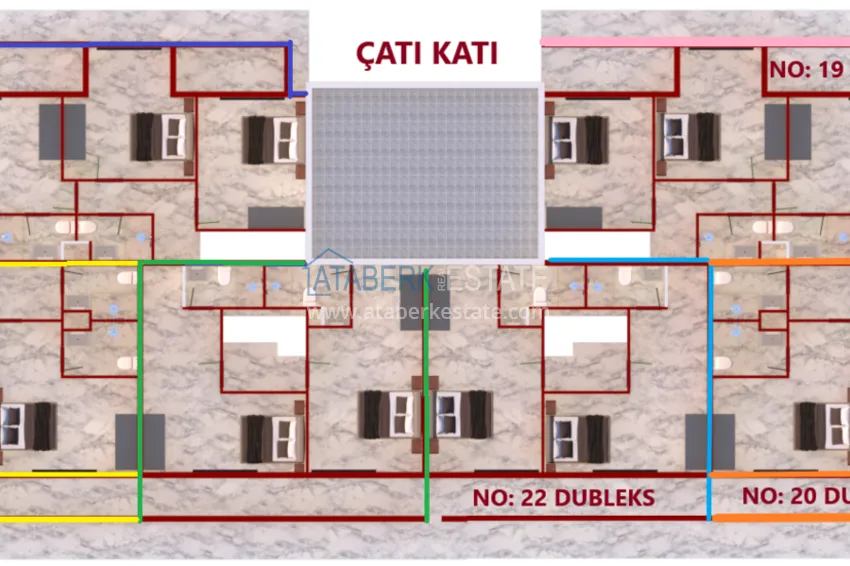 Kupuj taniej Nieruchomość płynna w Alanyi od dewelopera - nowa rezydencja w okolicy Oba 5