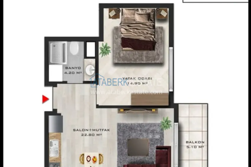 Kupuj taniej Niedrogie apartamenty w Antalyi — Altintash w nowym kompleksie mieszkalnym 8 