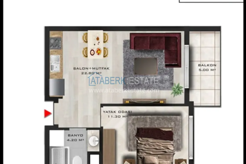 Kupuj taniej Niedrogie apartamenty w Antalyi — Altintash w nowym kompleksie mieszkalnym 9 