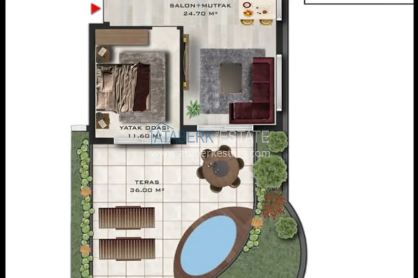 Kupuj taniej Niedrogie apartamenty w Antalyi — Altintash w nowym kompleksie mieszkalnym 10 