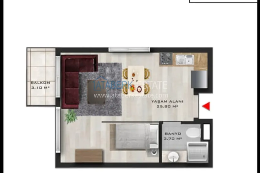 Kupuj taniej Niedrogie apartamenty w Antalyi — Altintash w nowym kompleksie mieszkalnym 11 
