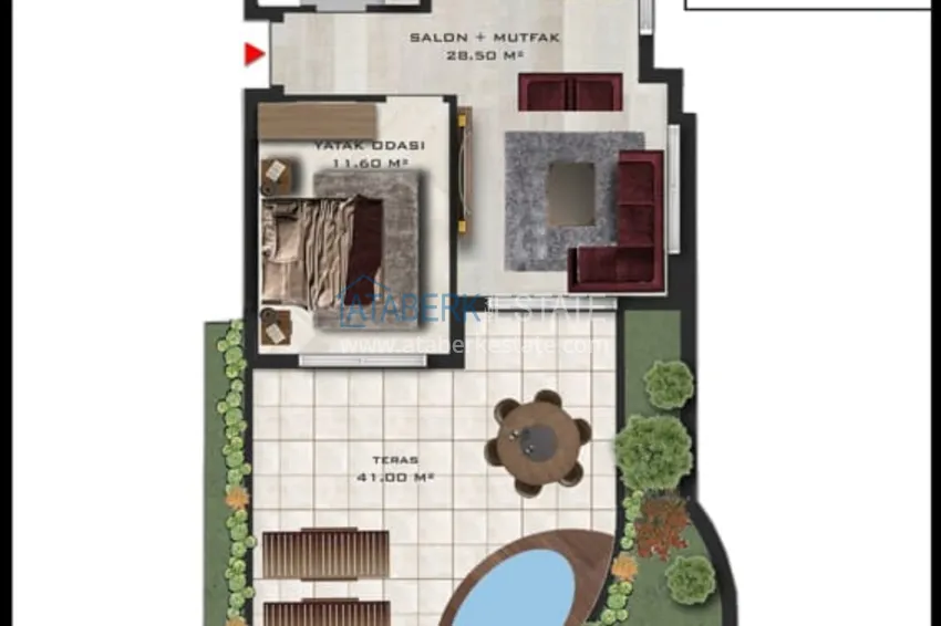 Kupuj taniej Niedrogie apartamenty w Antalyi — Altintash w nowym kompleksie mieszkalnym 14 