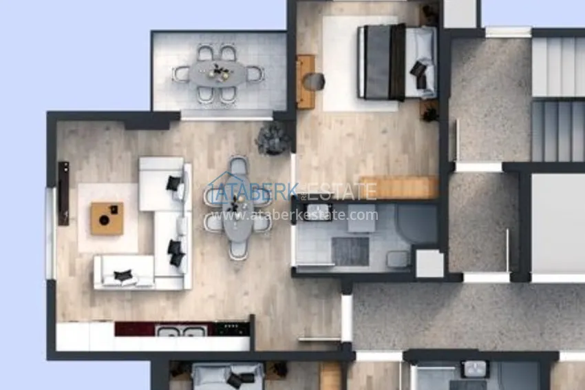Kupuj taniej Apartament 1+1 w nowym nowoczesnym kompleksie - dzielnica Avsallar, Alanya 1 