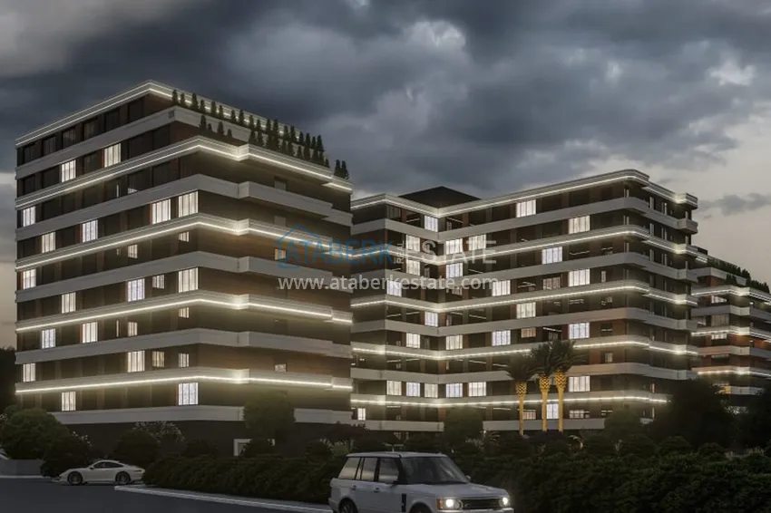 Nowy, komfortowy kompleks mieszkaniowy w budowie w dzielnicy Tomuk-Mersin 13