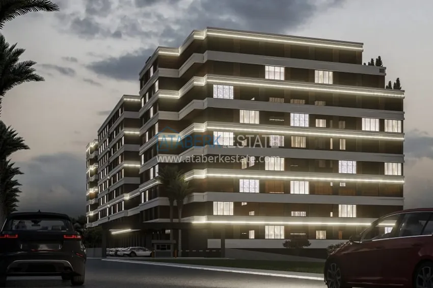 Nowy, komfortowy kompleks mieszkaniowy w budowie w dzielnicy Tomuk-Mersin 18