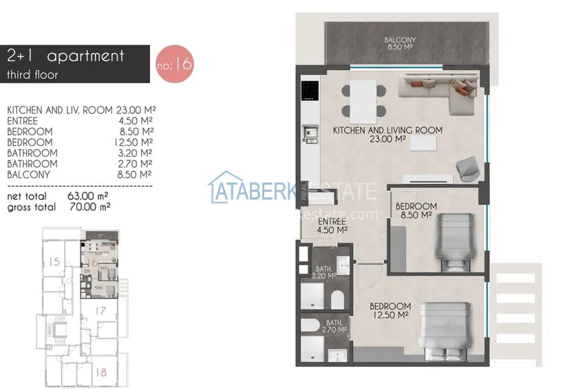 Kupuj taniej Apartamenty i penthousy z widokiem na morze w nowym kompleksie na pierwszej linii brzegowej 4 