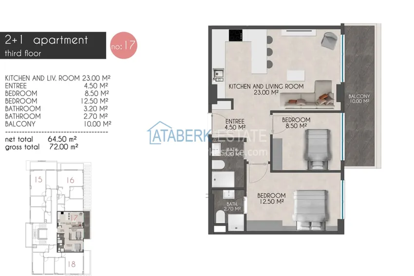 Kupuj taniej Apartamenty i penthousy z widokiem na morze w nowym kompleksie na pierwszej linii brzegowej 5 