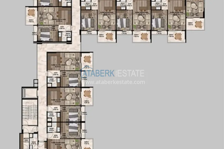 Kupuj taniej 1+1 apartamenty w nowym kompleksie z infrastrukturą w Çeşmeli - Mersin 3 