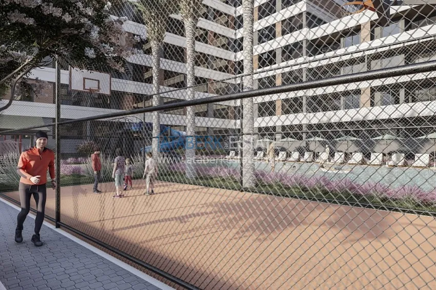 Nowy, komfortowy kompleks mieszkaniowy w budowie w dzielnicy Tomuk-Mersin 10