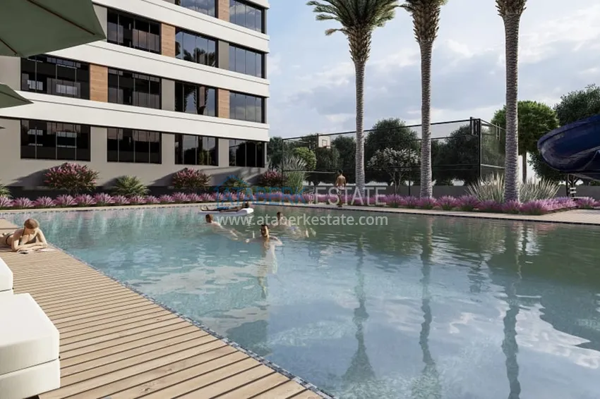 Nowy, komfortowy kompleks mieszkaniowy w budowie w dzielnicy Tomuk-Mersin 9