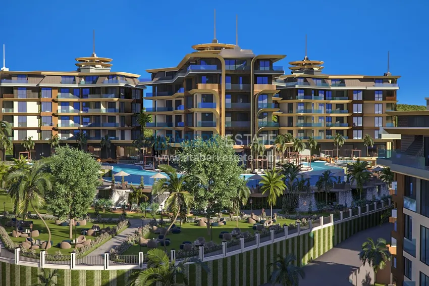 Nowy wspaniały projekt wielkogabarytowego kompleksu mieszkalnego w rejonie Kestel - Alanya 2 
