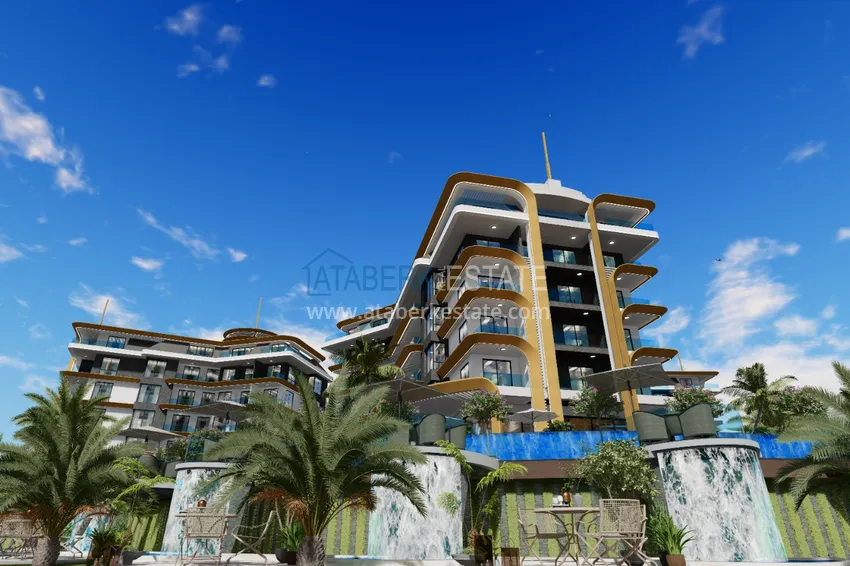 Nowy wspaniały projekt wielkogabarytowego kompleksu mieszkalnego w rejonie Kestel - Alanya 13 