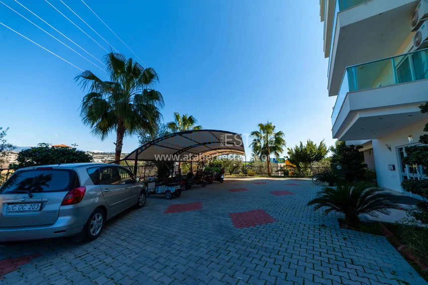 Trzypokojowy apartament pod klucz z widokiem na morze w Avsallar, Alanya  15 